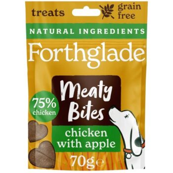Forthglade Meaty Bites Chicken with Apple Dog Treats (70g)