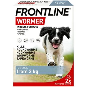 Frontline Wormer 2 Flavoured Tablets for Dogs (2 x 3kg)