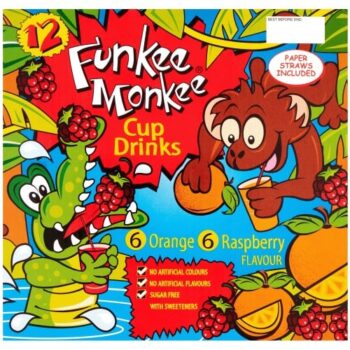 Funkee Monkee Cup Drinks (12 x 200ml)