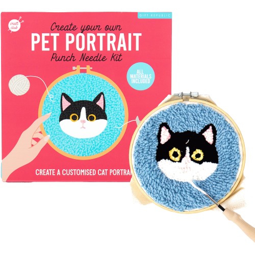 Gift Republic Punch Needle Cat Kit