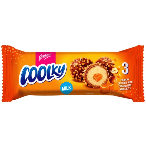 Goplana Coolky Milk 3 Crunchy Delights with Caramelised Hazelnuts (35g)