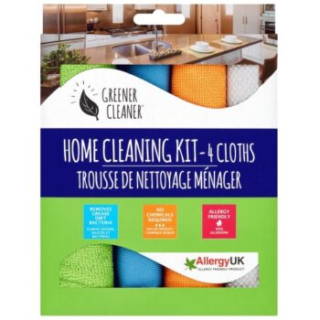 Greener Cleaner Home Cleaning Microfibre Cloth Kit