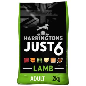 Harringtons Just 6 Lamb & Pea Dry Dog Food (2kg)
