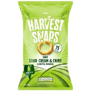 Harvest Snaps Sour Cream & Chive Lentil Rings (6 x 17g)