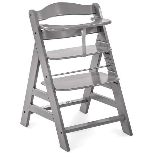 Hauck Alpha+ Wooden Highchair Grey