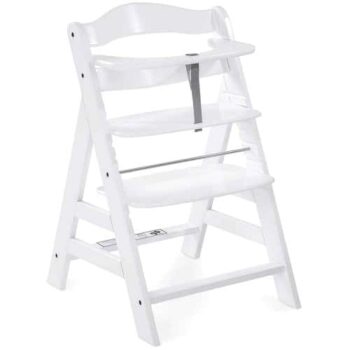 Hauck Alpha+ Wooden Highchair White