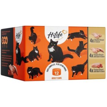 HiLife It's Only Natural Luxury Cat Food Meat Selection (12 x 70g)