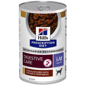 Hill's Prescription Diet I D Low Fat Digestive Care Wet Adult Dog Food Tin (12 x 354g)