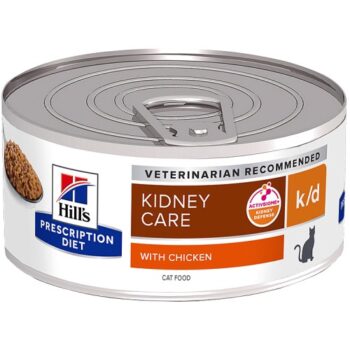 Hill's Prescription Diet K D Kidney Care Wet Adult Cat Food Chicken Can (24 x 156g)
