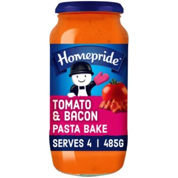 Homepride Creamy Tomato & Bacon Pasta Bake Sauce (485g)