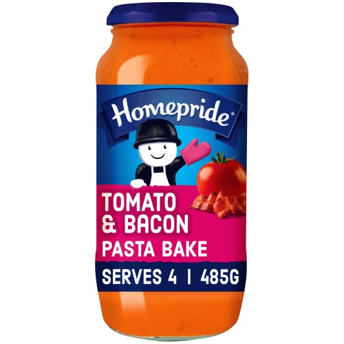 Homepride Creamy Tomato & Bacon Pasta Bake Sauce (485g)