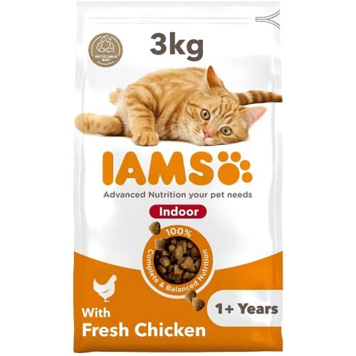 IAMS 1 Years Indoor Dry Cat Food Chicken (3kg)