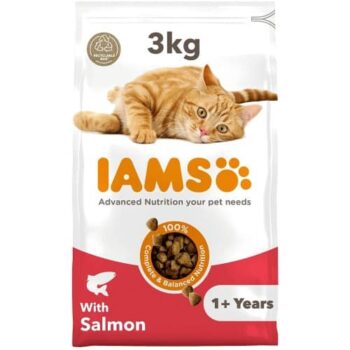 IAMS Adult Dry Cat Food Salmon (3kg)