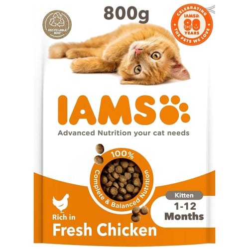 IAMS Advanced Nutrition Kitten Food Fresh Chicken (800g)