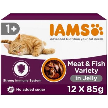 Iams Delights Adult Land & Sea Collection in Jelly Multipack (12 x 85g)