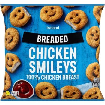 Iceland Breaded Chicken Breast Smileys (500g)