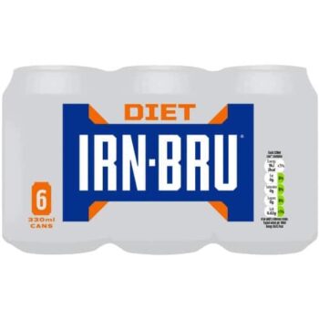 IRN-BRU Sugar Free Soft Drink Cans (6 x 330ml)