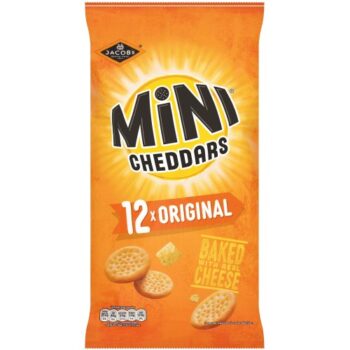 Jacob's Mini Cheddars Original Baked Snacks Multipack (12 x 23g)
