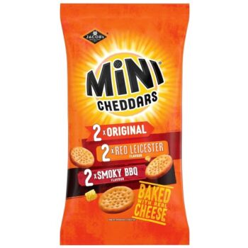 Jacob's Mini Cheddars Variety Multipack Baked Snacks