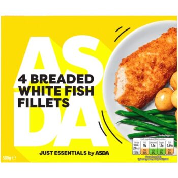 JUST ESSENTIALS by ASDA 4 Breaded White Fish Fillets