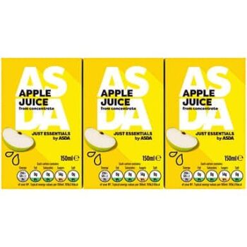 JUST ESSENTIALS by ASDA Just Essentials Apple Juice from Concentrate (150ml)