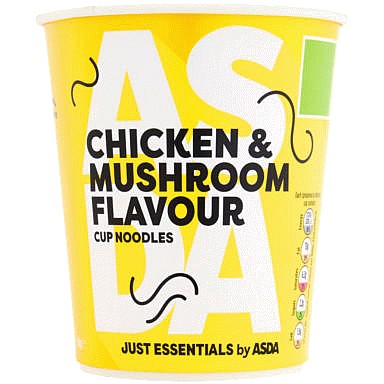 JUST ESSENTIALS by ASDA Just Essentials Chicken & Mushroom Flavour Cup Noodles (70g)