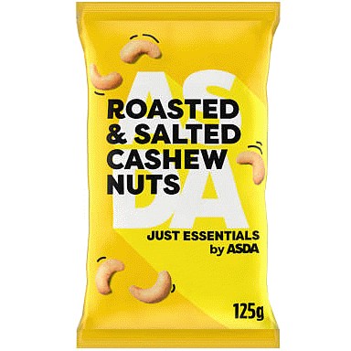JUST ESSENTIALS by ASDA Just Essentials Roasted & Salted Cashew Nuts (125g)