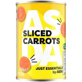 JUST ESSENTIALS by ASDA Just Essentials Sliced Carrots (300g)