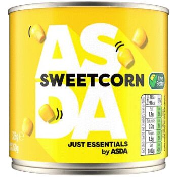 JUST ESSENTIALS by ASDA Just Essentials Sweetcorn (326g)