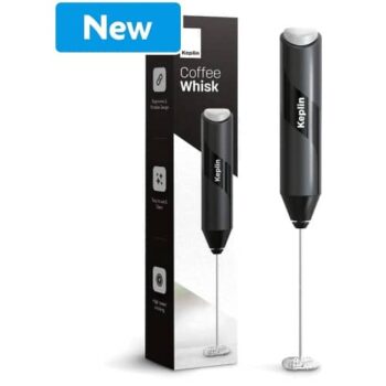 Keplin Handheld Coffee & Milk Frother Whisk Black