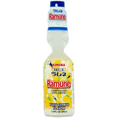 Kimura Ramune Yuzu Citrus Carbonated Soft Drink (200ml)