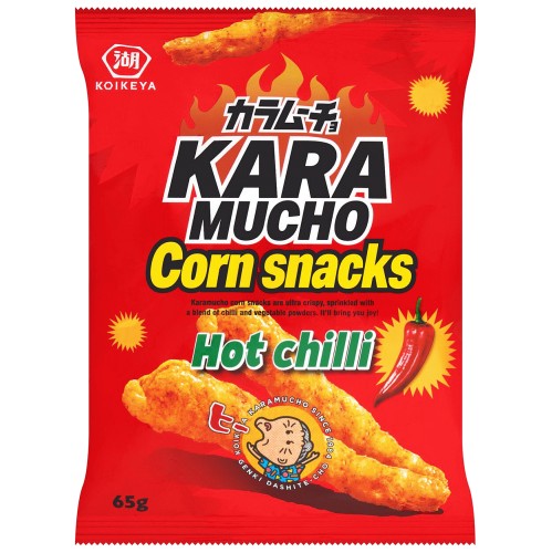 Koikeya Karamucho Corn Snacks Hot Chilli