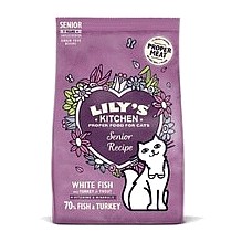 Lily's Kitchen Cat White Fish &Turkey Senior Recipe Dry Food (800g)