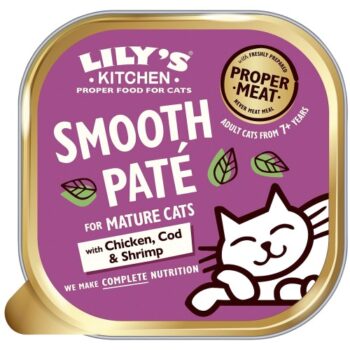Lily's Kitchen Chicken & Cod with Shrimp Pate for Mature Cats (85g)