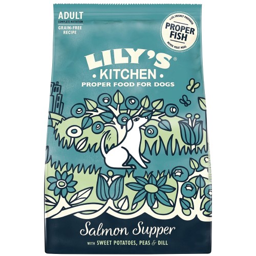 Lily's Kitchen Salmon Supper Grain Free Complete Adult Dry Dog Food (7kg)