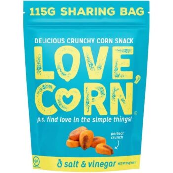 Love Corn Premium Crunchy Corn Salt & Vinegar Snack (115g)