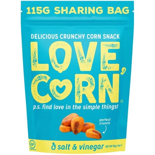 Love Corn Premium Crunchy Corn Salt & Vinegar Snack (115g)