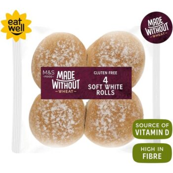 M&S Made Without Soft White Rolls