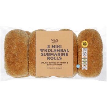 M&S Mini Wholemeal Submarine Rolls