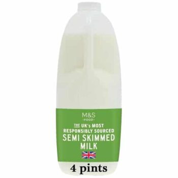 M&S Select Farms British Semi Skimmed Milk (4pts, 2.272l)