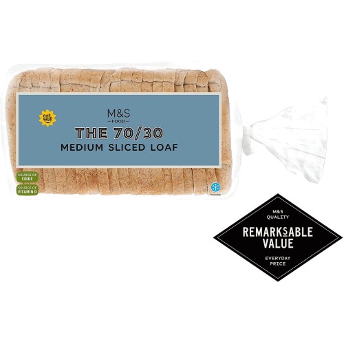 M&S The 70 30 Medium Sliced Loaf (800g)