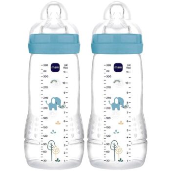 MAM Easy Active Baby Bottle Blue (2 x 270ml)