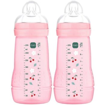 MAM Easy Active Baby Bottle Pink (2 x 270ml)