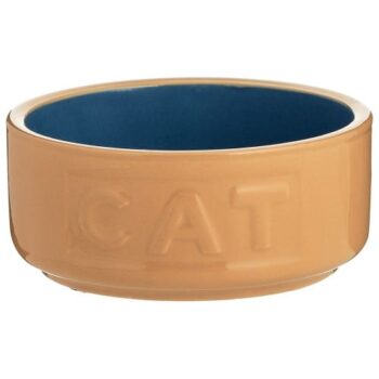 Mason Cash Cane Blue Lettered Cat Bowl (13cm)