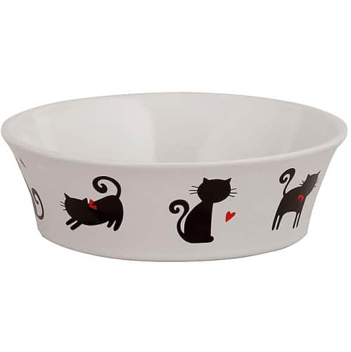 Mason Cash Silhouette Hearts Cat Bowl