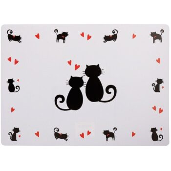 Mason Cash Silhouette Hearts Cat Placemat 31x43Cm