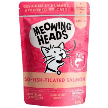 Meowing Heads So-fish-ticated Salmon Wet Cat Food Pouch (100g)
