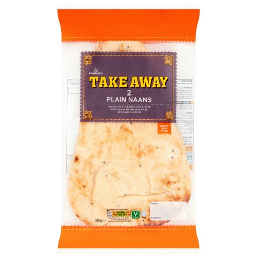 Morrisons Plain Naan Bread