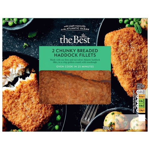 Morrisons The Best Breaded Chunky Haddock Fillets