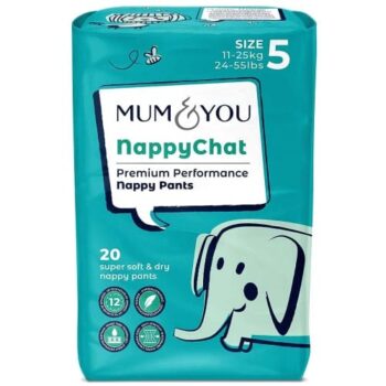 Mum & You Nappychat Premium Performance Eco Nappy Pants Size 5 (20)